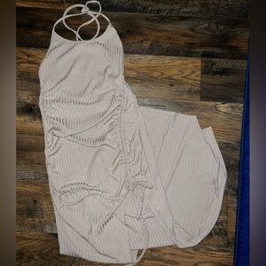 Brand new Backless Midi Dress w/ slit on side Size m